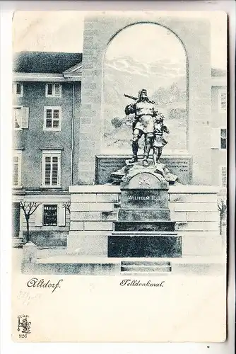CH 6460 ALTDORF,Telldenkmal, 1900, Verlag. Stern & Löb - Frankfurt