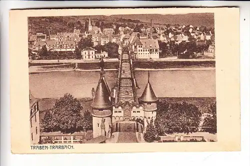 5580 TRABEN - TRARBACH, Panorama mit Moselbrücke, 1927