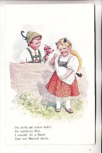 KINDER, Künstler-Karte K. Feiertag, Rückseite fehlt