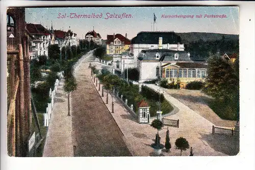 4902 BAD SALZUFLEN, Parkstrasse & Kurparkeingang, 1924