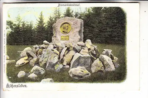 0-4320 ASCHERSLEBEN, Bismarckdenkmal, 1911