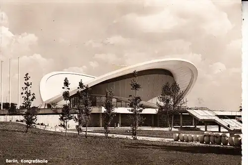 1000 BERLIN - TIERGARTEN, Kongresshalle, 1957, Eröffnung Sonder-Stempel