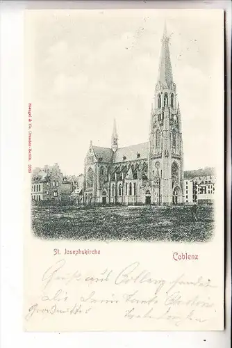 5400 KOBLENZ, St. Josefskirche, 1900