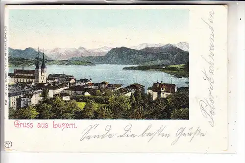 CH 6000 LUZERN LU, Gruss aus..., 1902, Brfm. fehlt