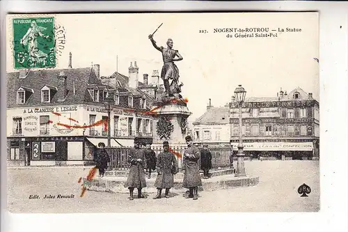 F 28400 NOGENT - LE - ROTROU, Statue General Saint-Pol, franz. Soldaten