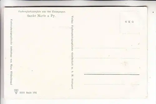 F 51600 SAINTE - MARIE - A - PY, Zerstörungen 1.Weltkrieg, COLOR