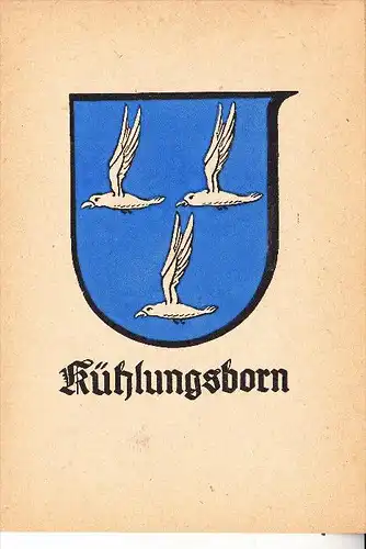 0-2565 KÜHLUNGSBORN,  Stadtwappen, ohne AK-Einteilung