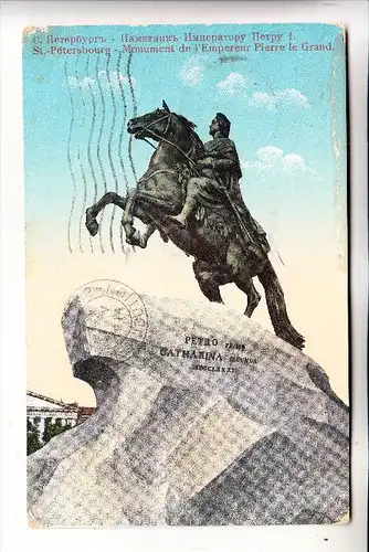 RU 190000 SANKT PETERSBURG, Zar Peter der Große, Denkmal, 1914