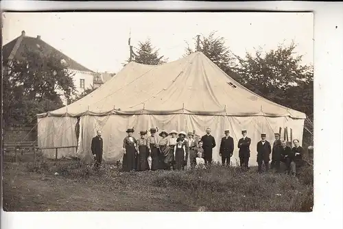 7750 KONSTANZ, Veranstaltung-Zelt, Personen, Photo-AK, Zeltweberei Konstanz