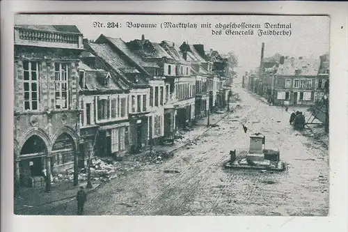 F 62450 BAPAUME, Zerstörungen 1.Weltkrieg, Marktplatz