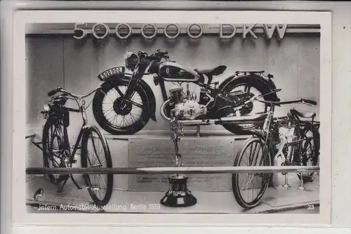 MOTORRÄDER - DKW 500.000 Stück, Internationale Automobil Ausstellung Berlin 1939