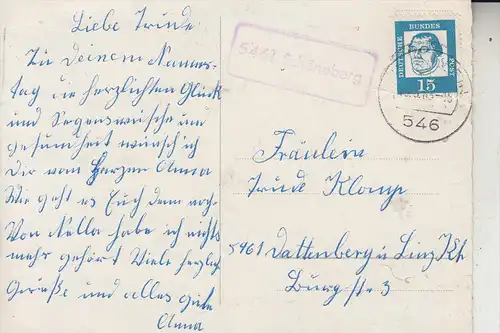 5460 LINZ, POSTGESCHICHTE, Landpostsstempel "5461 Schöneberg", Tagessstemepl Linz 1963