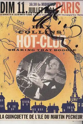 MUSIK - RAY COLLINS Hot Club, Autogramm 2004 Paris