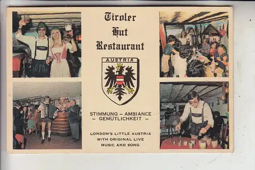 UK - ENGLAND - LONDON - BAYSWATER, Tiroler Hut Restaurant, Westbourne Grove, Trachten -Musik