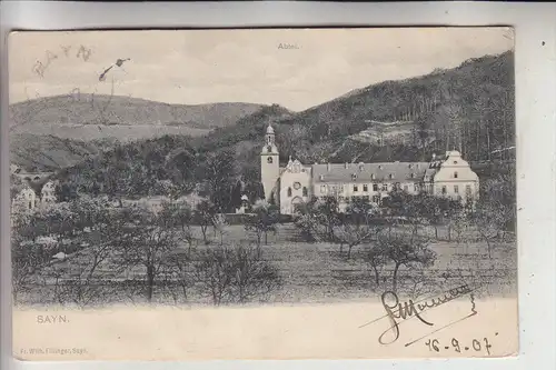 5413 BENDORF - SAYN, Abtei Sayn, 1907, Einriss