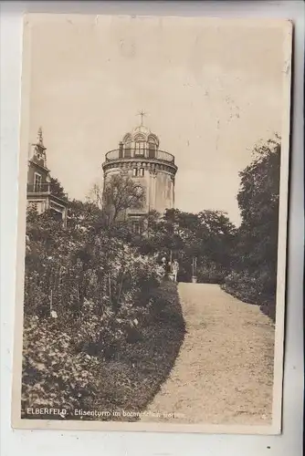 5600 WUPPERTAL - ELBERFELD, Elisenturm im Botanischen Garten, 1929