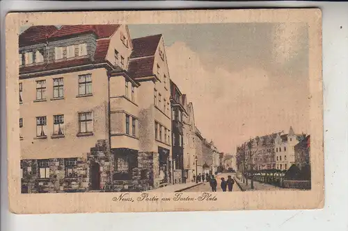 4040 NEUSS, Partie am Garten Platz, 1920