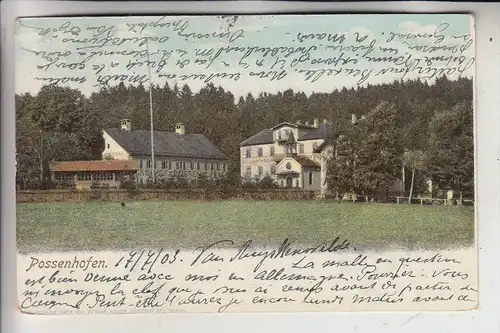 8134 POCKING - POSSENHOFEN, Gasthof Possenhofen, 1903