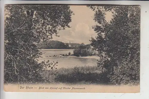 5340 BAD HONNEF, Blick auf Kloster Nonnenwerth, 1913