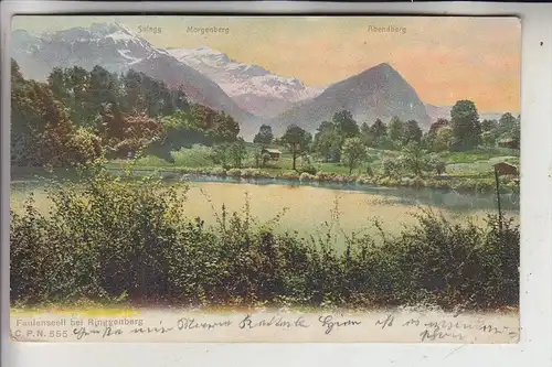 CH 3852 RINGGENBERG, Faulenseeli, 1909, Werbe-Karte Apaotheker Brandt Schaffhausen