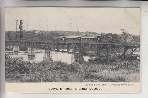 SIERRA LEONE, Sowa Bridge, Eisenbahn / Railway, 1910