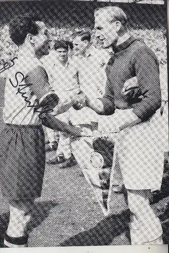 SPORT - FUSSBALL - BAYERN MÜNCHEN - JAKOB STREITLE, Abschiedsspiel - Manchester City, Bernd Trautmann,  Mai 1954