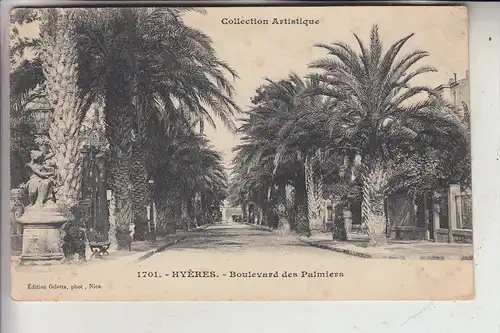 F 83400 HYERES - les - PALMIERS, Boulevard des Palmiers, 1906