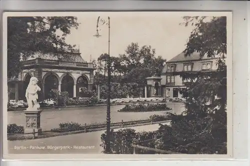 1000 BERLIN - PANKOW, Bürgerpark - Restaurant, 1933