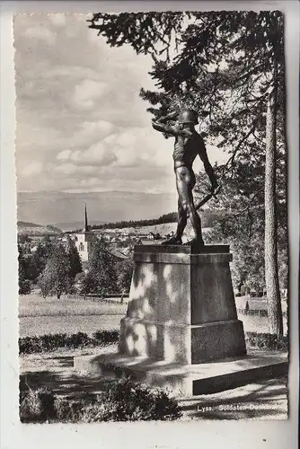 CH 3250 LYSS, Soldaten-Denkmal, 1953