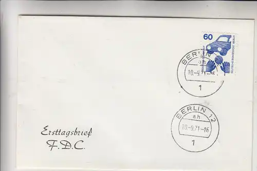 BERLIN - FDC 409A, 10.09.1971