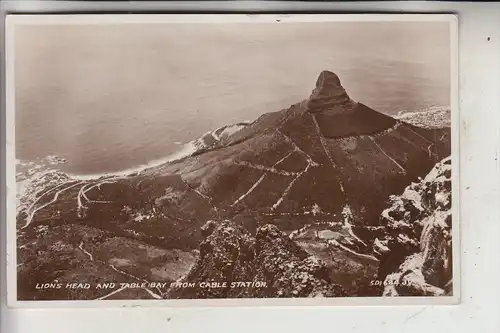 SÜDAFRIKA - KAPSTADT / CAPE TOWN,  Lions Head and Table Bay from Cable Station, 1936