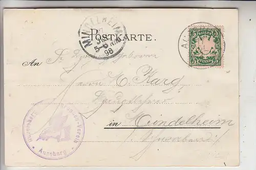 STENOGRAPHIE - XI. Bayerischer Gabelsberger Stenographentag 15.-18. Juli 1898 Augsburg