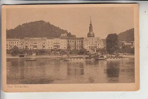 0-8320 BAD SCHANDAU, Elbansicht, Elbdampfer "Habsburg", Binnenschiff