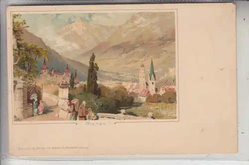 I 39012 MERAN, Künstler-Karte, ca. 1905