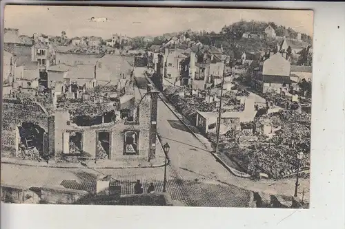MILITÄR - 1.Weltkrieg, Zerstörte Stadt Frankreich, Ortsname unkenntlich gemacht