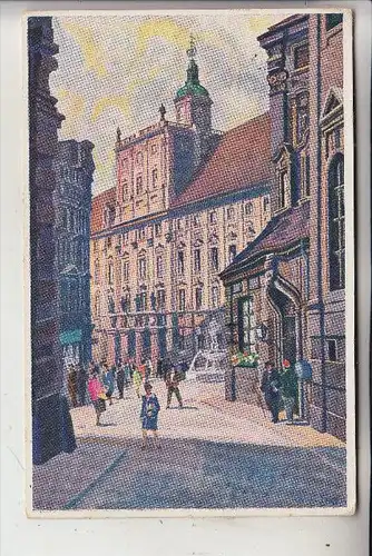 NIEDER - SCHLESIEN, BRESLAU / WROCLAW, Universität, Künstler-Karte van Hout