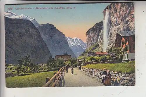 CH 3822 LAUTERBRUNNEN, Staubbach, Jungfrau