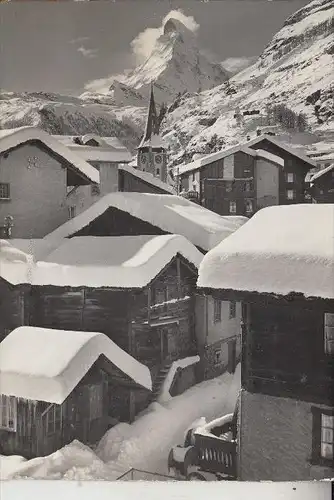 CH 3920 ZERMATT VS, Dorfansicht, 1959