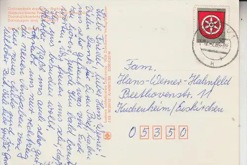 DDR 2820, Ak - Einzelfrankatur, Auslandsporto, 12.7.1989