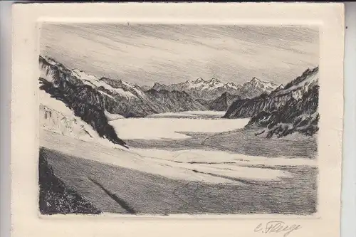 CH 3904 NATERS, Alatschgletscher Künstler-Karte