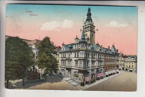NIEDER - SCHLESIEN, GLATZ KLODZKO, Rathaus, 1917