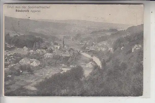 5250 ENGELSKIRCHEN - RÜNDEROTH, Ortsansicht, 1913