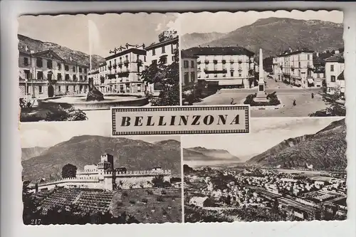 CH 6500 BELLINZONA, Mehrbildkarte, 1951