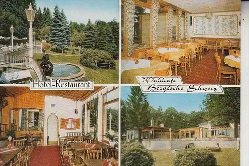 5250 ENGELSKIRCHEN, Waldcafe Bergische Schweiz, Klapp-Karte