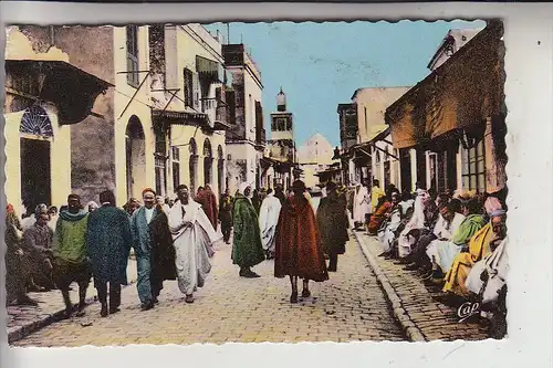 TUNESIEN - TUNIS, Rue El Halfaouine