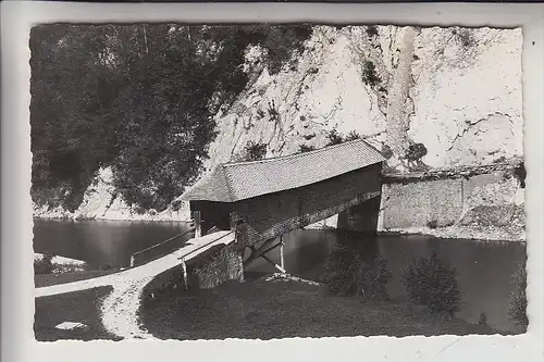 CH 1663 GRUYERES, Pont couvert sur la  Sarine, 1959