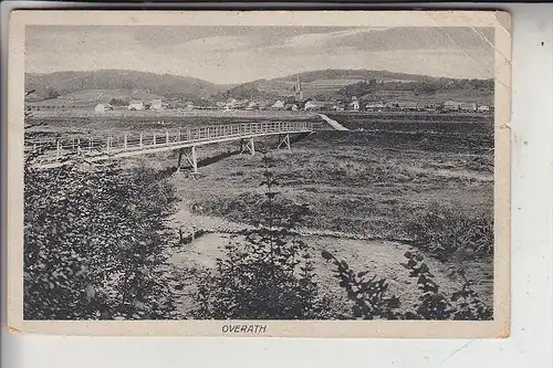 5063 OVERATH, Ortsansicht mit Brücke, kl. Einriss