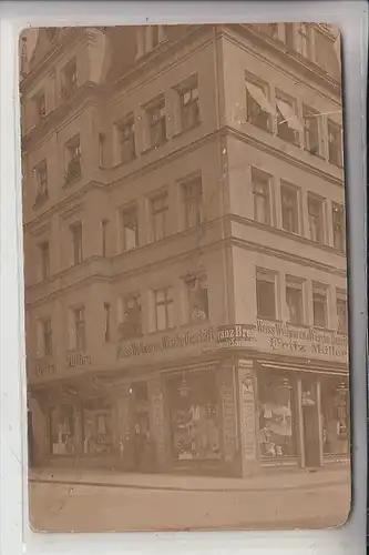 8510 FÜRTH, Photo-AK Fritz Müller, WEeiss Wollwaren Wäsche Geschäft, Karlstrasse, 1909