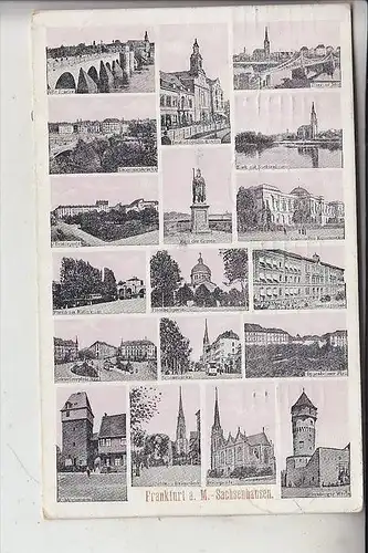6000 FRANKFURT - SACHSENHAUSEN, Mehrbildkarte, 1911