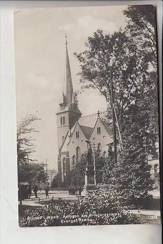 4440 RHEINE, Kriegerdenkmal 1870/71 & ev. Kirche